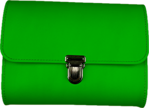 Leder Umhängetasche Roma neon grün